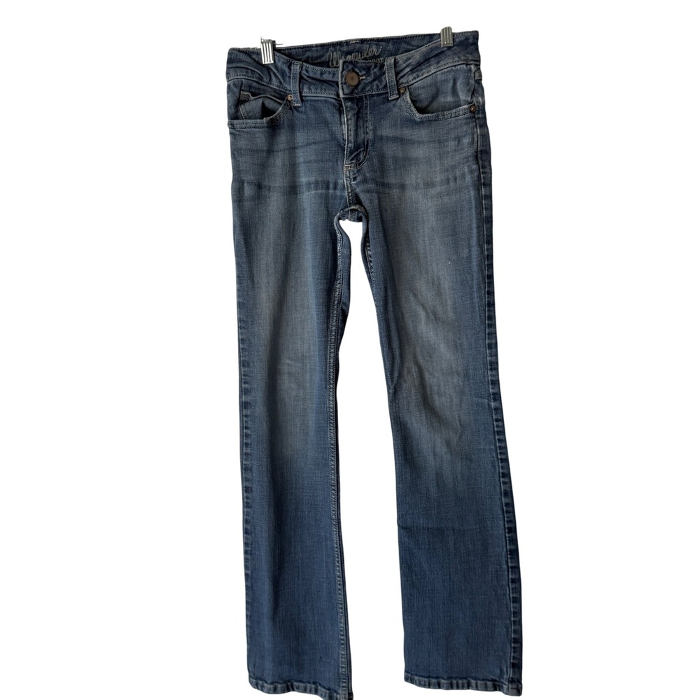 Wrangler Womens Bootcut Jeans Medium Wash Size 5x34‎ Western Cowboy Mid Rise